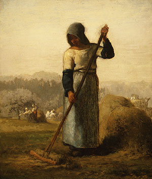 Крестьянка с граблями. Жан Франсуа Милле